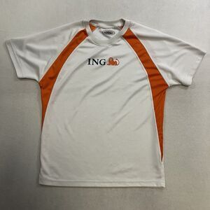 Netherlands Soccer Jersey Men’s Size Medium White Orange ING Football
